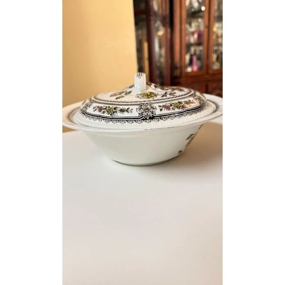 Vintage Wood and Sons‎ Dorset Casserole Dish With Lid England Floral